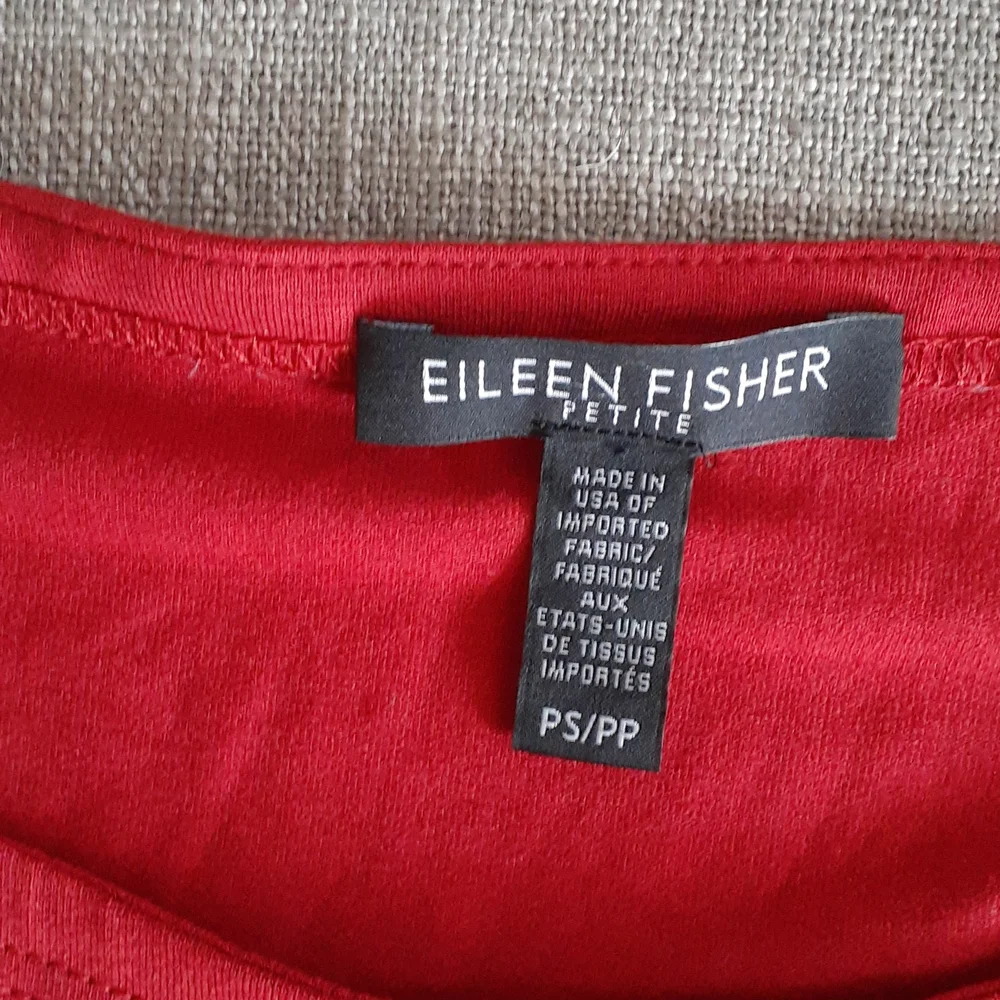 Eileen fisher orange pullover crewneck top Sz S - Picture 7 of 11